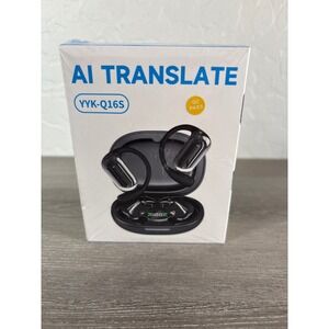 AI Translate YYK-Q16S Open-Ear Wireless Headphones Bluetooth V5.4 Black NEW